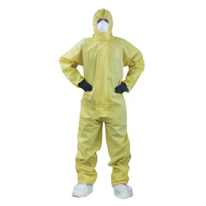 نوع 3B/4B/5B/6B SMS PE covered covered coverall سائل كيميائي محكم الغلق مع شهادة CE