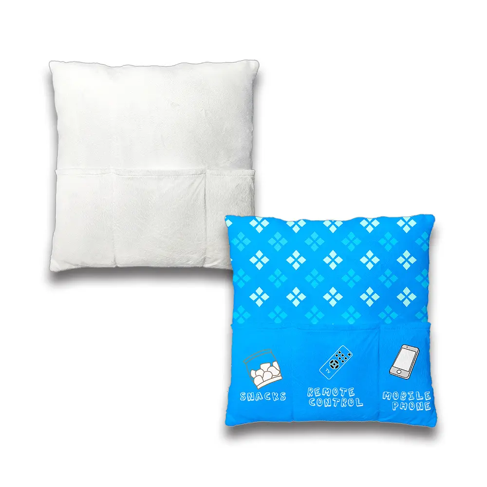 Funda de almohada en blanco de sublimación, cubierta de cojín de diseño de paquetes convenientes, personalizada, patrón especial, venta al por mayor