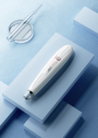 Dispositivo de belleza de plástico para el hogar: Lápiz de microagujas sin agujas con luz de agua para hidratación, rejuvenecimiento de la piel, infusión de suero y cuidado del acné.
