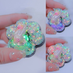 1pcs Magnetic Nail chủ + 5 lời khuyên thực hành đào tạo hiển thị đứng tinh thể chủ sở hữu hợp kim giả hiển thị Kệ dụng cụ làm móng tay - Product Image 3