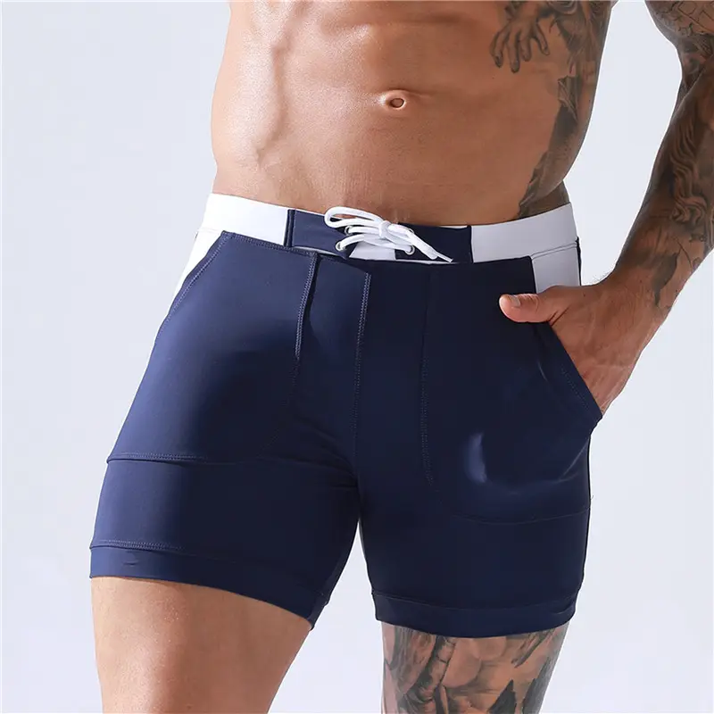 Wholesale Plus Size Men's Clothing Hot Sale Swimming Trunks Quick Drying Gym Wear Compression Men Shorts