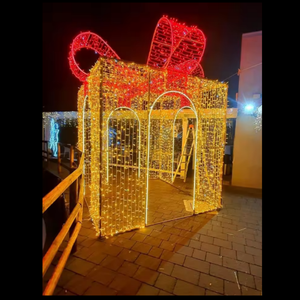Outdoor IP65 <b>large</b> led <b>gift</b> <b>box</b> with light for Christmas new year decoration - Product Image 2