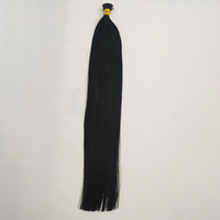 Extensions de cheveux naturels russes Remy de qualité supérieure, à pointe en I, à la kératine, double épaisseur, couleurs naturelles, pour salon professionnel, pose à la machine
