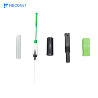 Conector tipo SC APC/UPC Pérdida de inserción Menos de 0.3db Conector rápido de fibra óptica Tipo de fusión en caliente Conector de montaje rápido