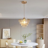 Lustre en cristal de luxe américain, luminaire moderne de haute qualité pour entrée et salon, lampes suspendues