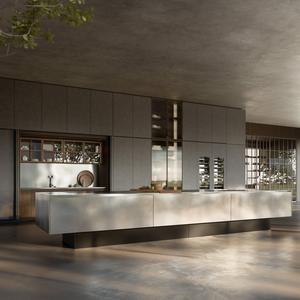 One Stop tradizionale <span class=keywords><strong>in</strong></span> legno massello isole armadio da cucina <span class=keywords><strong>in</strong></span> <span class=keywords><strong>acciaio</strong></span> <span class=keywords><strong>inox</strong></span> lavello eco-friendly sala da pranzo <span class=keywords><strong>mobili</strong></span> <span class=keywords><strong>per</strong></span> appartamento - Product Image 6