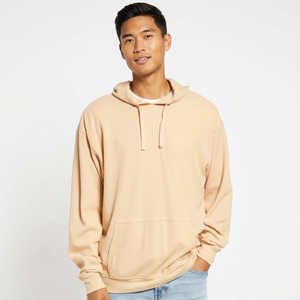 Sudadera con capucha al por mayor para hombre, 100% algodón, lisa, de felpa francesa gruesa, calidad de lujo, peso pesado, estilo básico oversize, mezcla de fibras. - Product Image 1