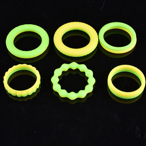 FAAK 2 pièces/ensemble anneau de pénis jouet sexuel pour hommes retarder l'éjaculation anneau de pénis en Silicone agrandir améliorer fournitures pour adultes enlever le prépuce - Product Image 2