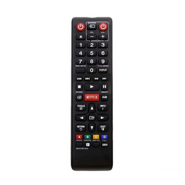 New AK59-00145A Replace Remote Control Fit for Samsung Blu-ray DVD Player BD-E5900 BD-ES6000 BDE5700 BD-E5700 BD-EM57 BD-EM57/ZA