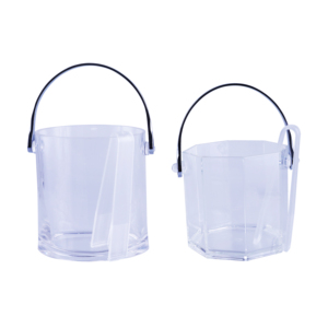 Petit seau à <span class=keywords><strong>glace</strong></span> rond et transparent en plastique, avec pochette, tanga et poignée en métal, nouveauté <span class=keywords><strong>2020</strong></span> - Product Image 2