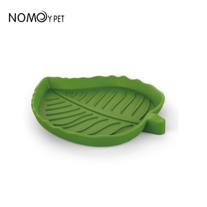 NOMOY PET de <span class=keywords><strong>la</strong></span> venta directa de fábrica al por mayor hoja verde grande plato comida tazón de agua para reptil NW-11 - Product Image 5