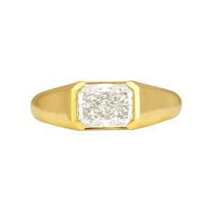 Gemnel Minimalist Jewelry Handcraft 925 Silver Big Gemstone Unisex Signet Diamond <strong>Boho</strong> <strong>Rings</strong> - Product Image 1