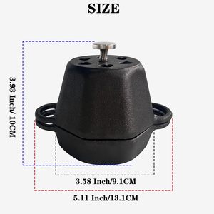 Mini olla <span class=keywords><strong>de</strong></span> Horno Holandés y tostador <span class=keywords><strong>de</strong></span> ajo ahumador <span class=keywords><strong>de</strong></span> <span class=keywords><strong>hierro</strong></span> <span class=keywords><strong>fundido</strong></span>, tostador <span class=keywords><strong>de</strong></span> ajo <span class=keywords><strong>de</strong></span> <span class=keywords><strong>hierro</strong></span> <span class=keywords><strong>fundido</strong></span> presazonado con tapa, olla confitada <span class=keywords><strong>de</strong></span> ajo, - Product Image 2