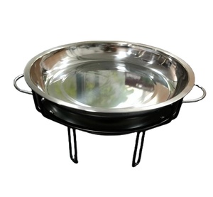 Parrilla redonda de acero para jardín al aire libre, parrilla de barbacoa para quemar carbón y horno de Alcohol para acampar para fogata y bolos de fuego - Product Image 2