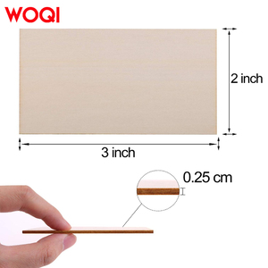 WOQI all'ingrosso rustico naturale personalizzato non trasformati rettangolari in <span class=keywords><strong>legno</strong></span> bianco pezzi per la scrittura di pittura - Product Image 3