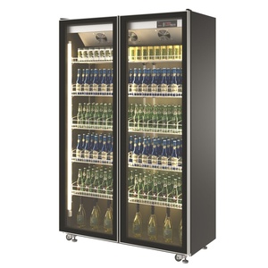 Réfrigérateur commercial YINZHENG à 2 portes, refroidissement par air et ventilateur, porte vitrée personnalisée, pour la présentation de bières, contrôle numérique, dégivrage automatique - Product Image 1