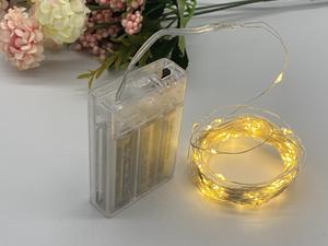DIY電池式ミニLED銅線キャンプ用ストリングライト、パーティー、結婚式、クリスマスデコレーション用のフェアリーガーランドライト - Product Image 1