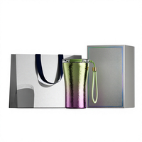 Mug à café en titane 12oz, double paroi, isolé sous vide, léger, pour les voyages, le bureau, approuvé par la FDA, sans BPA, anti-fuite, support ODM