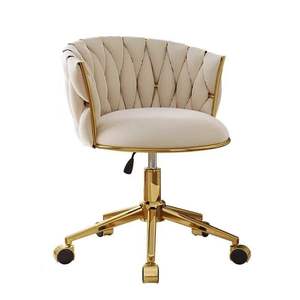 k Luxury <b>Makeup</b> <b>Chair</b> Dressing <b>Chair</b> Gold Iron Roll Wheelchair Nail <b>Chair</b> Suitable for Salon Beauty Salon - Product Image 1