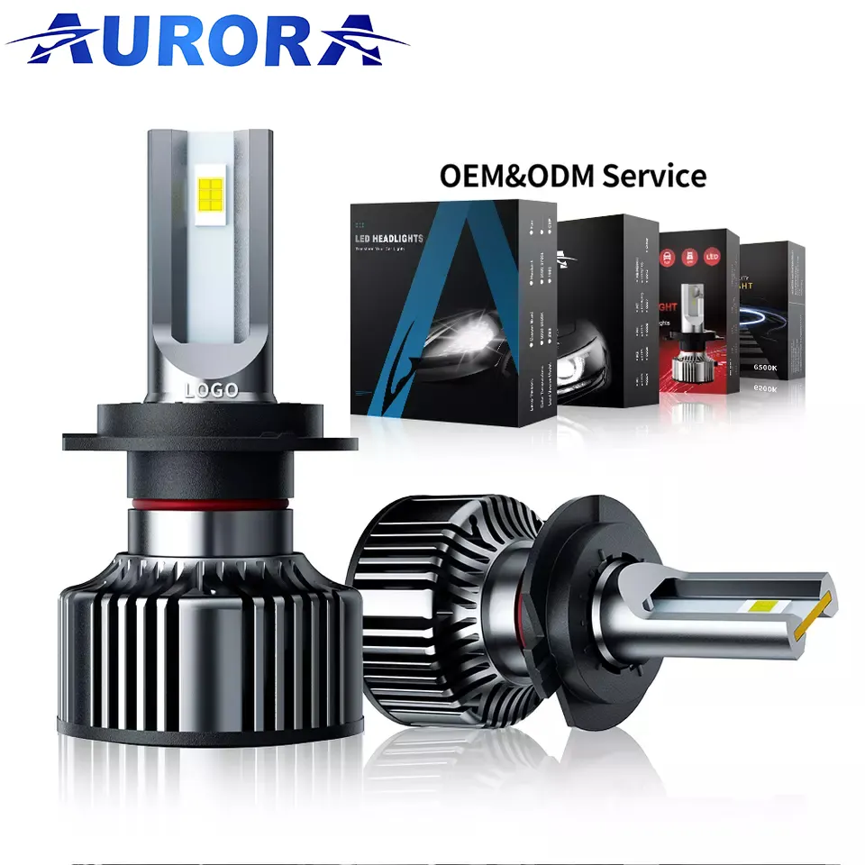 AURORA Patent Auto Light Factory 9005 9006 H7 H11 Auto LED H4 Scheinwerfer 60W 16000lm LED Scheinwerfer lampe