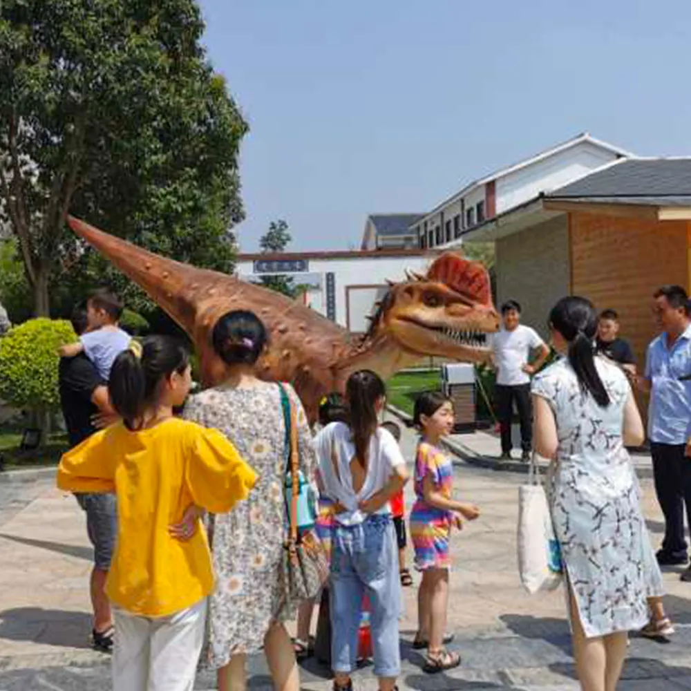 Eğlence parkı interaktif dinozor kostüm için satış