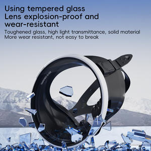 हॉट सेलिंग ओवल डाइविंग स्नॉर्कलिंग मास्क के साथ शीर्ष ग्रेड रबर स्ट्रैप 180 व्यापक दृश्य अनुकूलन योग्य रंग लोगो सार्वभौमिक फिट - Product Image 5