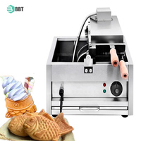 Machine à gaufres de poisson Tayaki professionnelle Fournisseurs Machine à cône de crème glacée Taiyaki avec 5 poissons