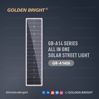 Lampu Jalan LED Tenaga Surya All in One Otomatis 100w Tahan Air IP66 Golden Bright Terbaik