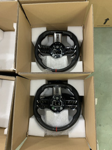 Volante Sportivo in Pelle e Fibra di Carbonio a 4/3 Razze per Nuove <span class=keywords><strong>Mercedes</strong></span> W223/W213/W222/GLC/<span class=keywords><strong>C253</strong></span>/CLA/W117/W204-206/GLE/GLS/GLA - Product Image 6