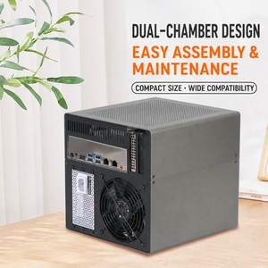 Vỏ máy chủ NAS nhôm Scorpio 4 Bay <span class=keywords><strong>Mini</strong></span> MATX <span class=keywords><strong>ITX</strong></span> hỗ trợ thay nóng, khung máy chủ gia đình với backplane SATA, nguồn <span class=keywords><strong>SFX</strong></span> - Product Image 3
