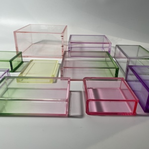 Caja <span class=keywords><strong>de</strong></span> Almacenamiento Resistente al Desgaste Personalizada, Estuche para <span class=keywords><strong>Cartas</strong></span> <span class=keywords><strong>de</strong></span> <span class=keywords><strong>Juego</strong></span> <span class=keywords><strong>de</strong></span> Acrílico con Degradado <span class=keywords><strong>de</strong></span> Dos Colores para Mazos <span class=keywords><strong>de</strong></span> <span class=keywords><strong>Juego</strong></span> Estándar - Product Image 4