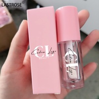 Tube d'huile à lèvres rond de 6 ml à marque privée, tubes vides pour gloss à lèvres avec grand applicateur