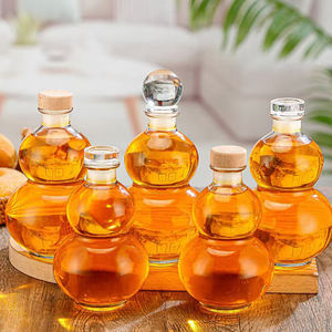 Bouteille en verre transparente en forme de <span class=keywords><strong>gourde</strong></span>, anti-fuite, réutilisable, avec bouchon poussoir, pour eau, café, jus, lait, haute qualité, vente chaude 2025 - Product Image 6