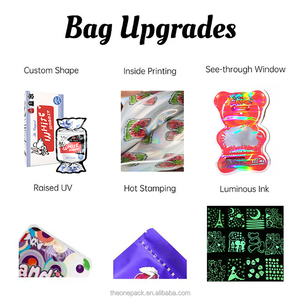 Buste <span class=keywords><strong>Mylar</strong></span> Premium da 3,5g in Stock, Antiodore, Richiudibili, Olografiche, con Taglio Esotico, Confezione Ziplock Personalizzata con Scatola - Product Image 6