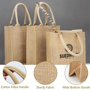 Bolsas de Yute de Lino Natural con Impresión de Logotipo Personalizado, Tamaño Personalizado, Venta al por Mayor para Bordado, Manualidades y Arte - Product Image 6