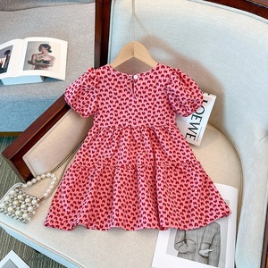 Abbigliamento Estivo per Bambini con Stampa Floreale, Vestito alla <span class=keywords><strong>Moda</strong></span> per Neonati, Abiti per Bambine - Product Image 4