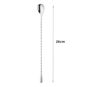 Wuyi Camol vendita calda manico lungo a spirale forma di gocciolamento filo sottile <span class=keywords><strong>Bar</strong></span> cucchiaio in acciaio inossidabile per mescolare Cocktail strumento - Product Image 6