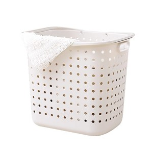 Laundry <b>Basket</b> Rectangle Off White Durable Clothing Organizer Standing Type Extra <b>Large</b> - Product Image 3