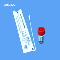 Kit de bastoncillos de colección de muestra vtm, bastoncillos de transporte viral no inactivado de 3ml, con hisopo nasal Flocado de nailon