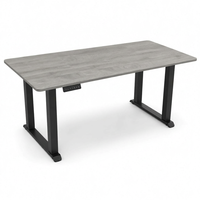 Bureau debout électrique ergonomique moderne à hauteur réglable, plateau en bois de noyer, écologique, 5 réglages de mémoire pour usage domestique ou au bureau
