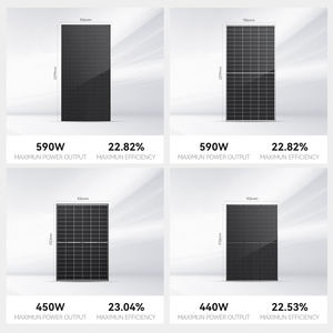 แผงโซลาร์เซลล์สีดำทั้งหมดจากคลังสินค้า EU ขนาด 500W 550 วัตต์ โมโนคริสตัลไลน์ TOPCON แผงโซลาร์เซลล์ PV รุ่น UE600M-72HB Sol - Product Image 4