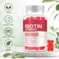 Gummies à la biotine pour éclaircir la peau, unifier le teint, éliminer les taches brunes, favoriser la croissance des cheveux et la prise en charge vitaminique pour adultes