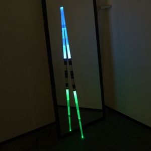 2 en 1, juguetes láser brillantes acoplables, <span class=keywords><strong>Darth</strong></span> Vaders, <span class=keywords><strong>espada</strong></span>, Cosplay, niños, arco, juguete, sable de luz nocturna con sonido, juguetes de música - Product Image 5