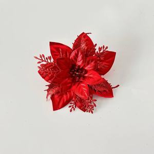 Nouvelle <span class=keywords><strong>couronne</strong></span> de Noël en soie artificielle écologique, or rose, trois couches, or rouge, style populaire, marque XYS - Product Image 6