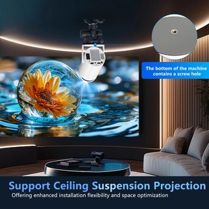 Máy Chiếu Di Động <span class=keywords><strong>N</strong></span> Android 11 Wifi Bt5.0 Home Mini Cinema Chiếu Không Dây LED Tiết Kiệm <span class=keywords><strong>N</strong></span>ăng Lượng 260ANSI - Product Image 6