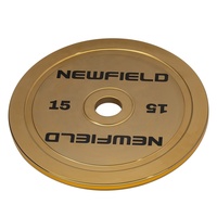 Plaques de poids en acier titane doré calibrées, électrolytiques, surface polie brillante et luxueuse