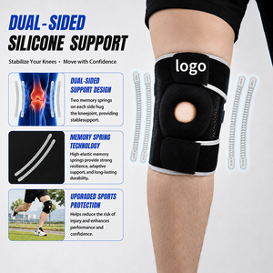 <span class=keywords><strong>Rodillera</strong></span> Ajustable con Soporte de Resorte y Estabilizadores <span class=keywords><strong>Laterales</strong></span> Dobles <span class=keywords><strong>para</strong></span> Correr, Baloncesto, Deportes, Alivio del Dolor Articular - Product Image 4