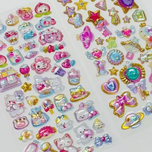 맞춤형 친환경 방수 자가 접착 <span class=keywords><strong>3D</strong></span> 엠보싱 크리스탈 버블 스티커 (선물 장식 및 포장용) - Product Image 1