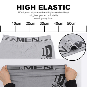 Boxer da Uomo Senza Cuciture del Produttore di Intimo di Yiwu, 0,29 USD, 98% Poliammide, Traspirante, Senza Etichetta con Logo, Ropa Interior - Product Image 2