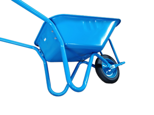 Carretilla de bandeja galvanizada profunda de 90L WB5009 con rueda de aire neumática 4,00-8 Material de metal de alta calidad para el mercado de Egipto - Product Image 4